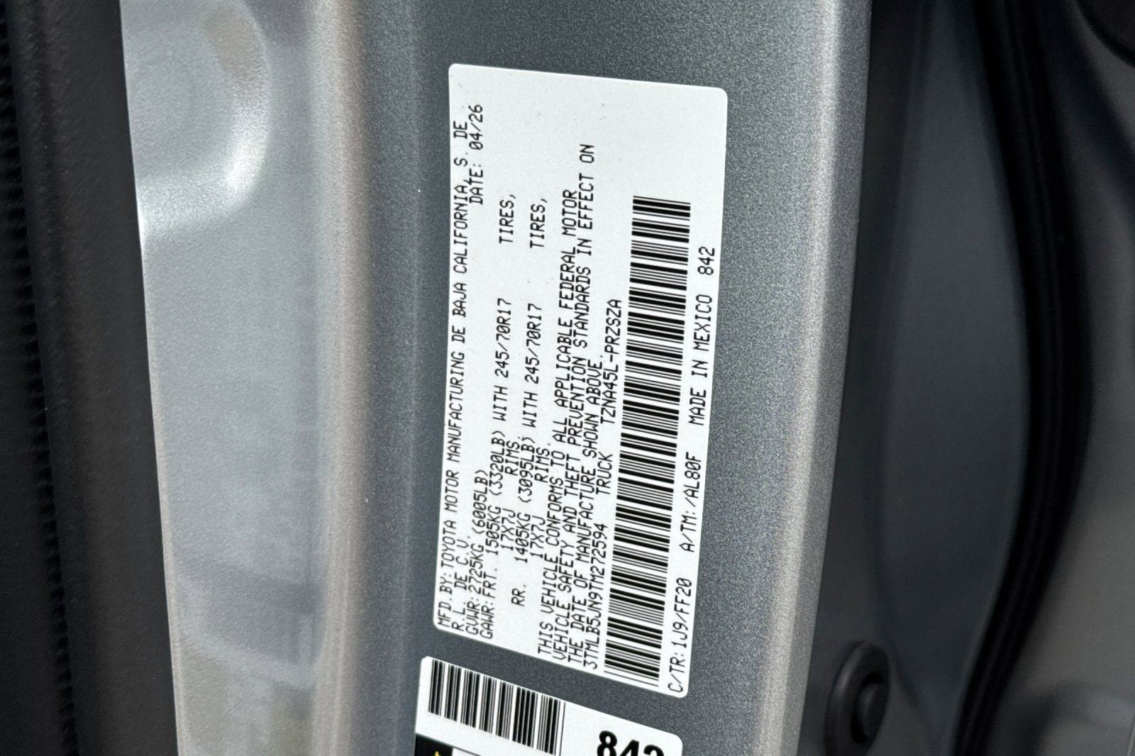 New 2026 Toyota Tacoma SR5 AWD/4WD image 32