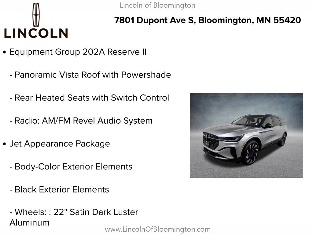 New 2026 Lincoln Nautilus Reserve w/ Jet Appearance Package AWD/4WD image 9
