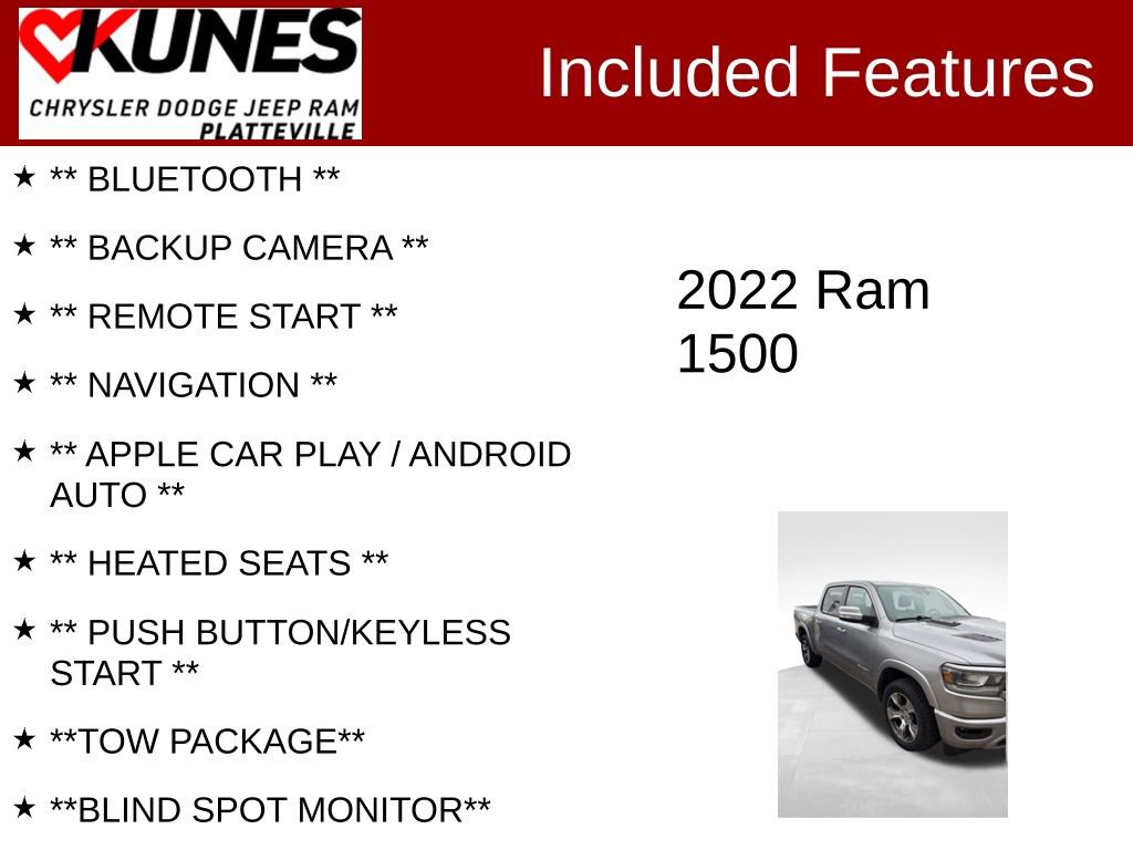Used 2022 RAM 1500 Laramie w/ Sport Appearance Package video 2