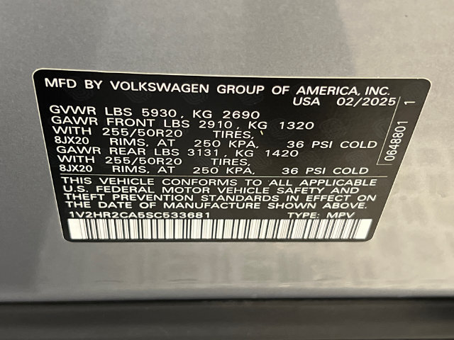 Certified 2025 Volkswagen Atlas SE AWD/4WD image 29