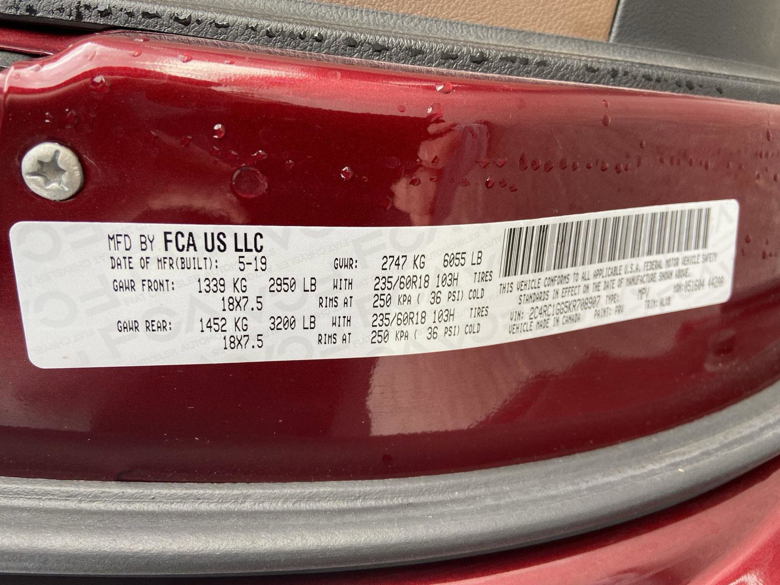 Used 2019 Chrysler Pacifica Limited w/ Advanced Safetytec Group image 61