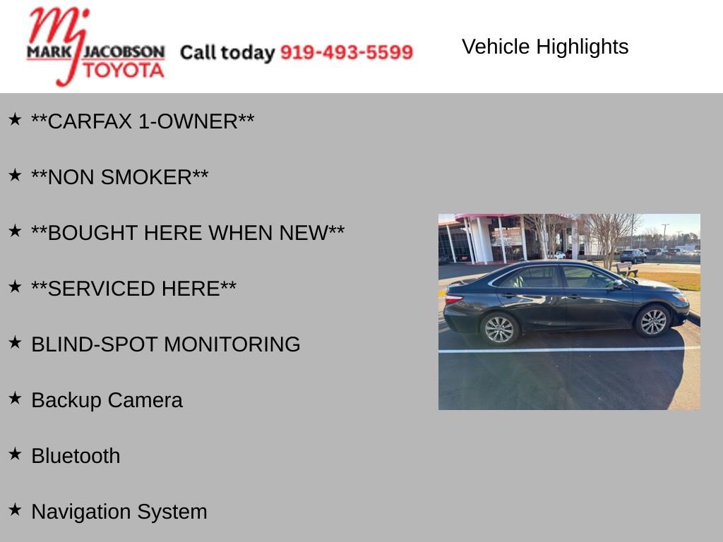 Used 2017 Toyota Camry XLE image 5
