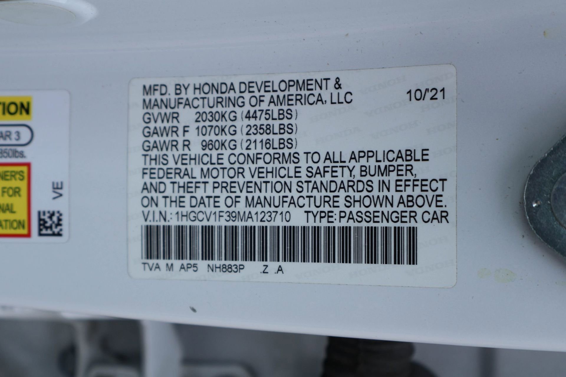 Used 2021 Honda Accord Sport image 21