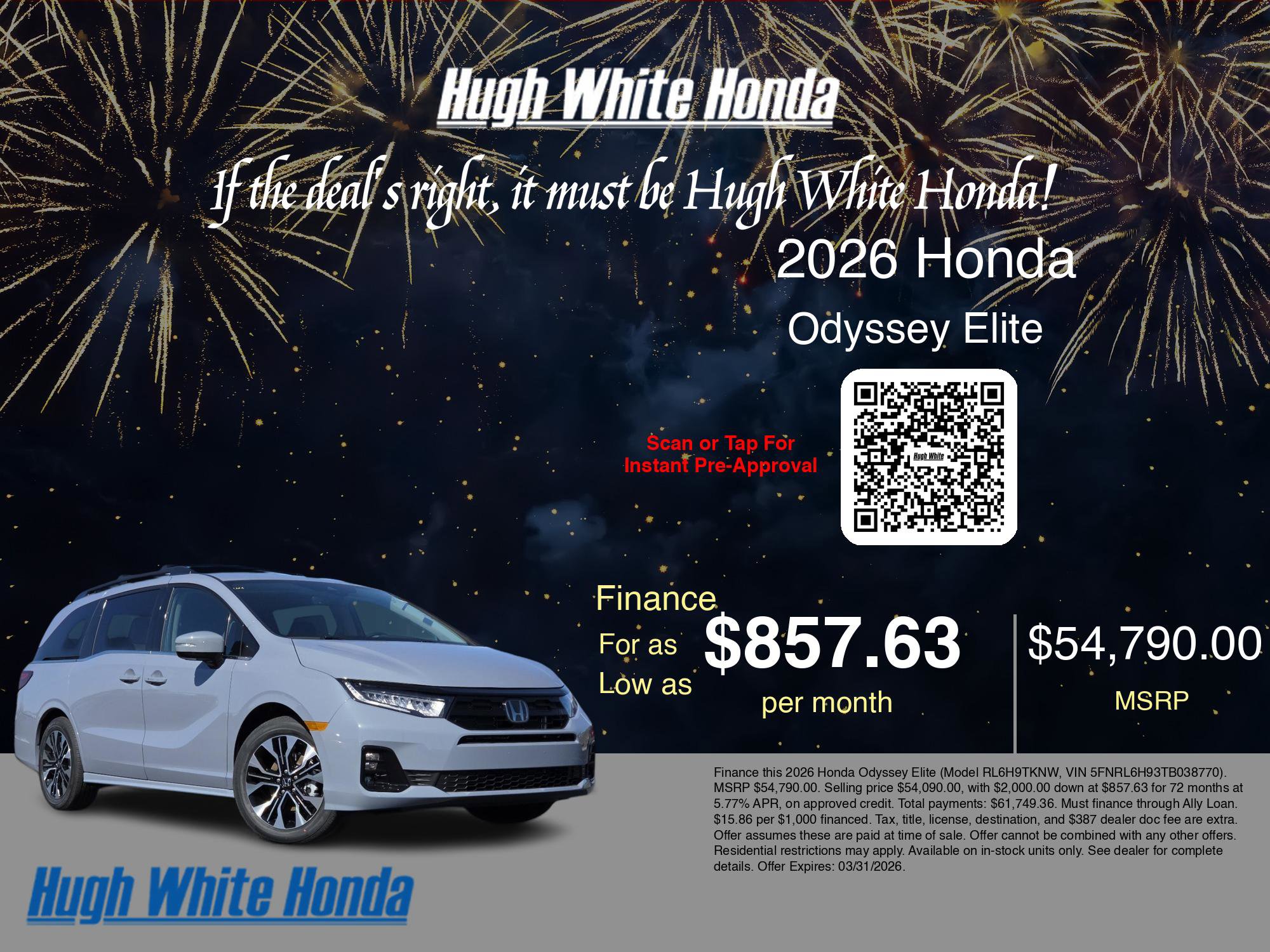 New 2026 Honda Odyssey Elite image 7