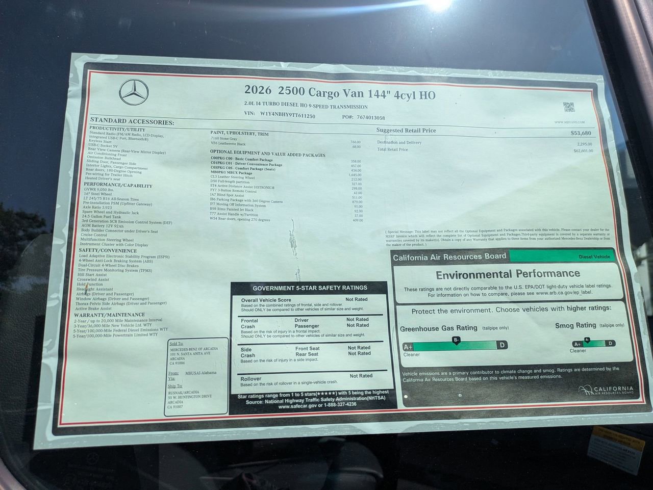 New 2026 Mercedes-Benz Sprinter 144 Cargo image 13