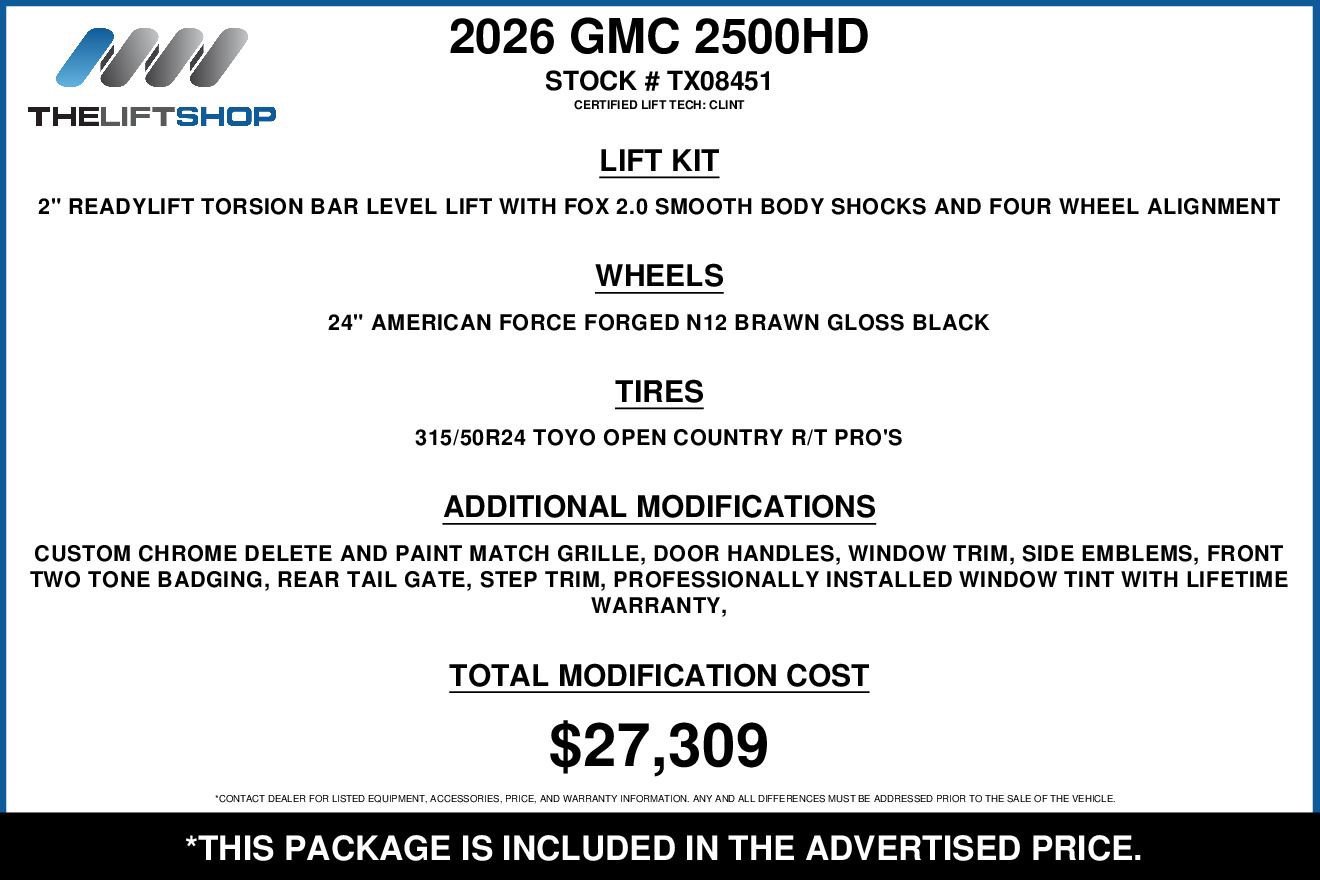 Used 2026 GMC Sierra 3500 Denali Ultimate w/ LPO, Black Badging Package video 2