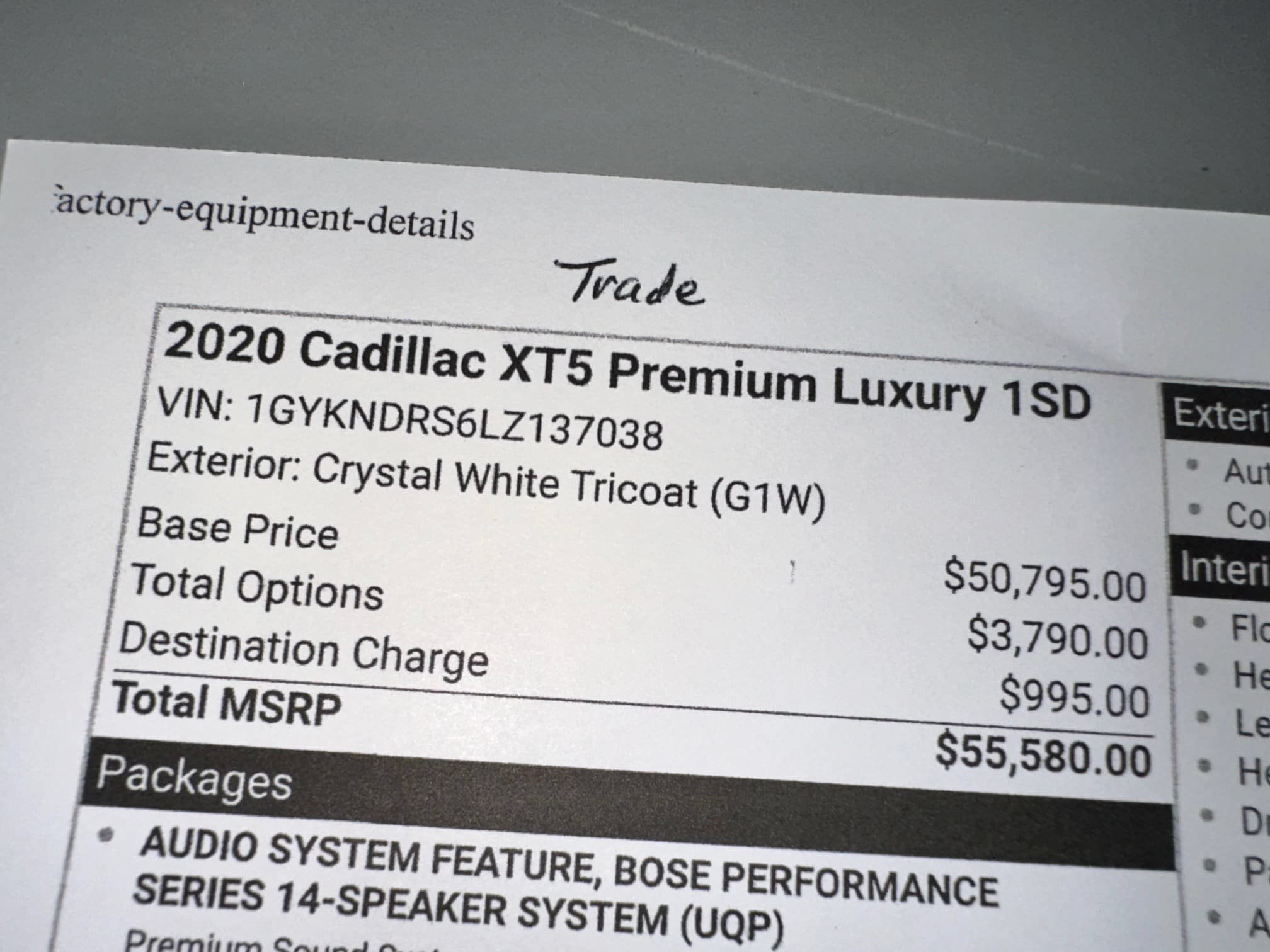 Used 2020 Cadillac XT5 Premium Luxury AWD/4WD image 32