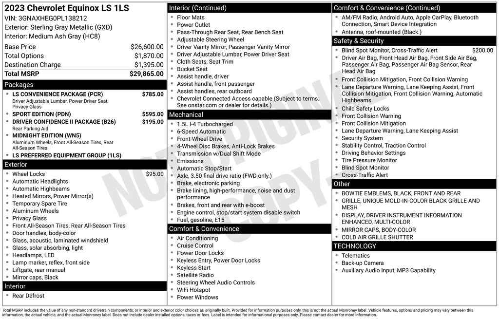Certified 2023 Chevrolet Equinox LS w/ LS Convenience Package image 1