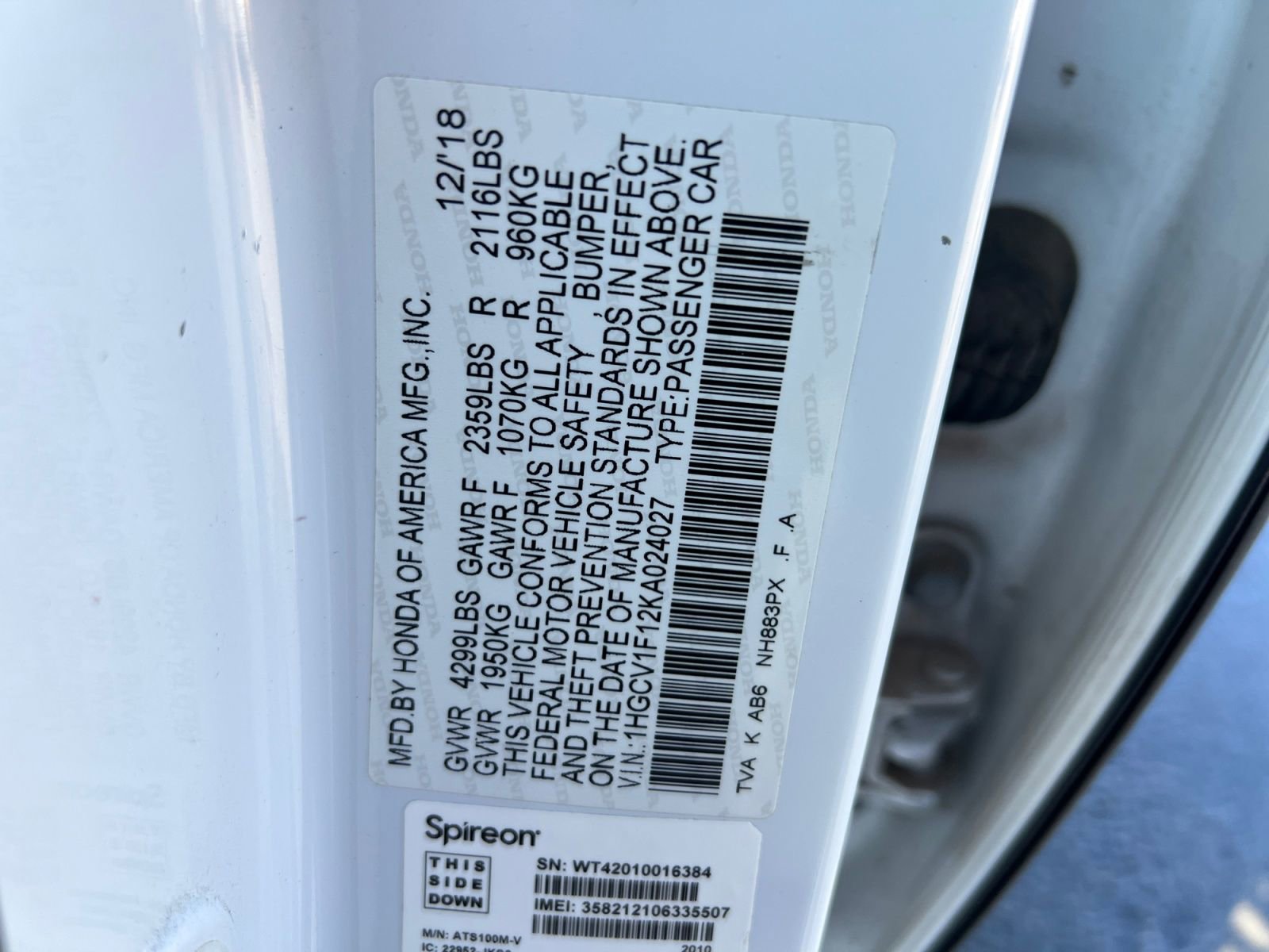 Used 2019 Honda Accord LX image 35