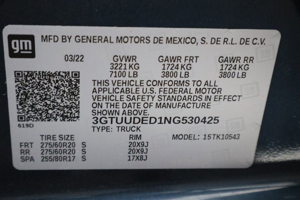 Certified 2022 GMC Sierra 1500 SLT w/ SLT Premium Plus Package image 33