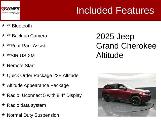 Used 2025 Jeep Grand Cherokee Altitude AWD/4WD image 3