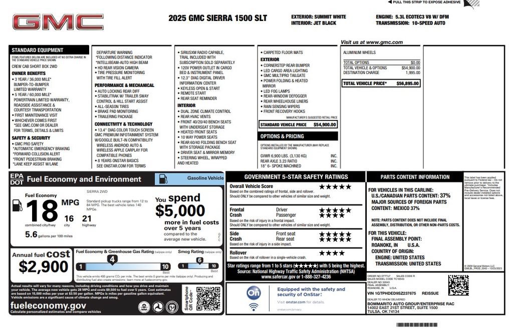 Used 2025 GMC Sierra 1500 SLT RWD video 2