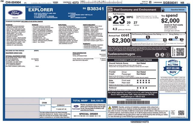 Used 2025 Ford Explorer ST-Line w/ ST-Line Street Pack AWD/4WD image 20