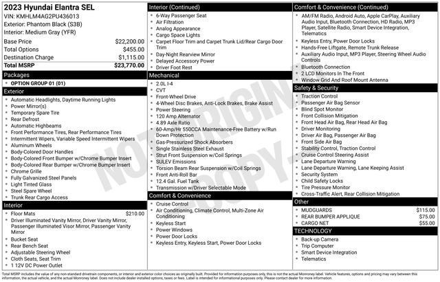 Used 2023 Hyundai Elantra SEL image 10