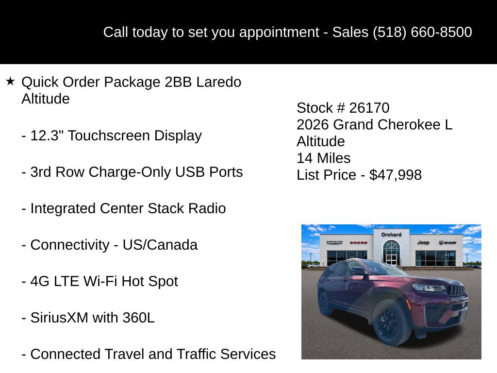 New 2026 Jeep Grand Cherokee L 4WD image 25