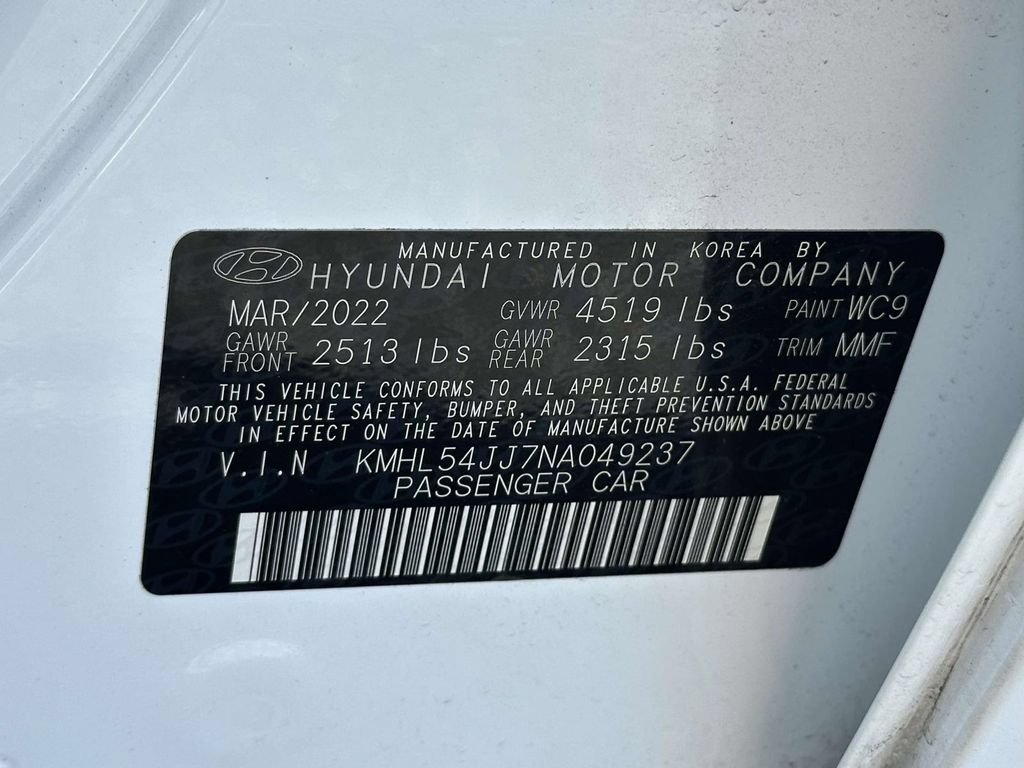 Certified 2022 Hyundai Sonata Limited FWD image 11