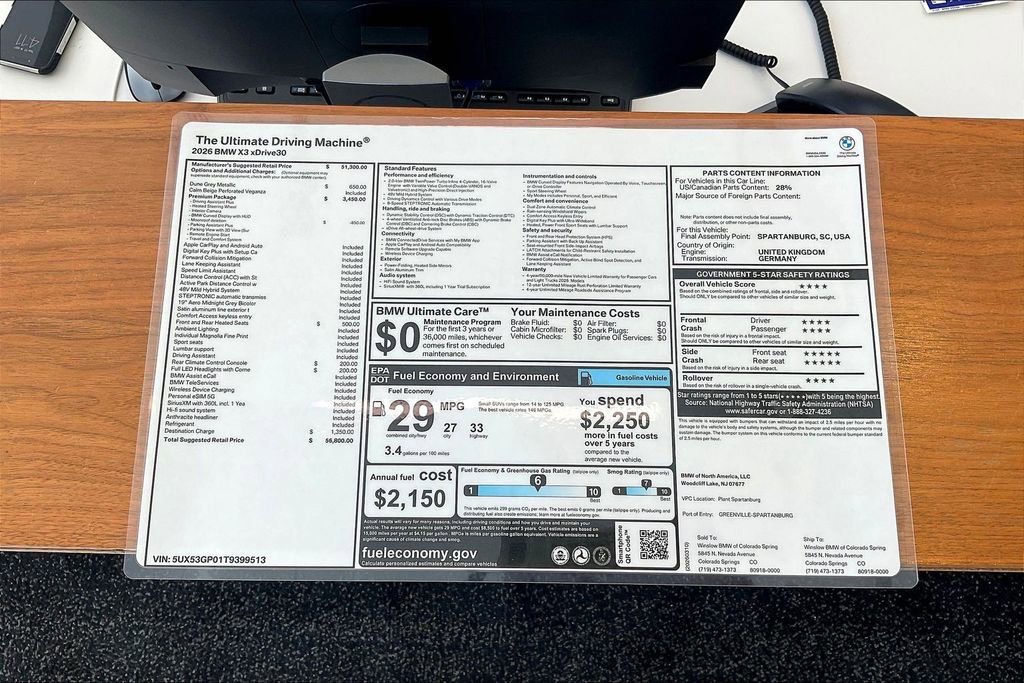 Used 2026 BMW X3 xDrive30 AWD/4WD image 14