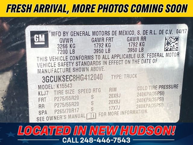 Used 2017 Chevrolet Silverado 1500 LTZ Z71 w/ LTZ Plus Package AWD/4WD image 14
