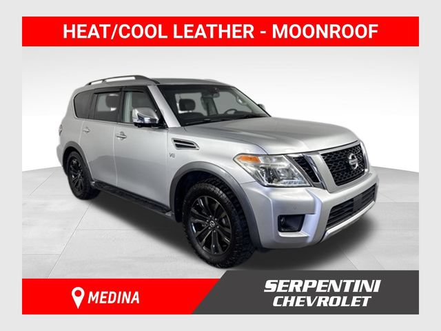 Used 2017 Nissan Armada Platinum w/ Captain Seat Package AWD/4WD video 1