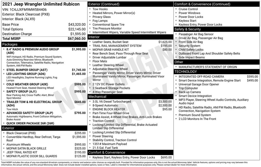 Used 2021 Jeep Wrangler Unlimited Rubicon AWD/4WD image 45