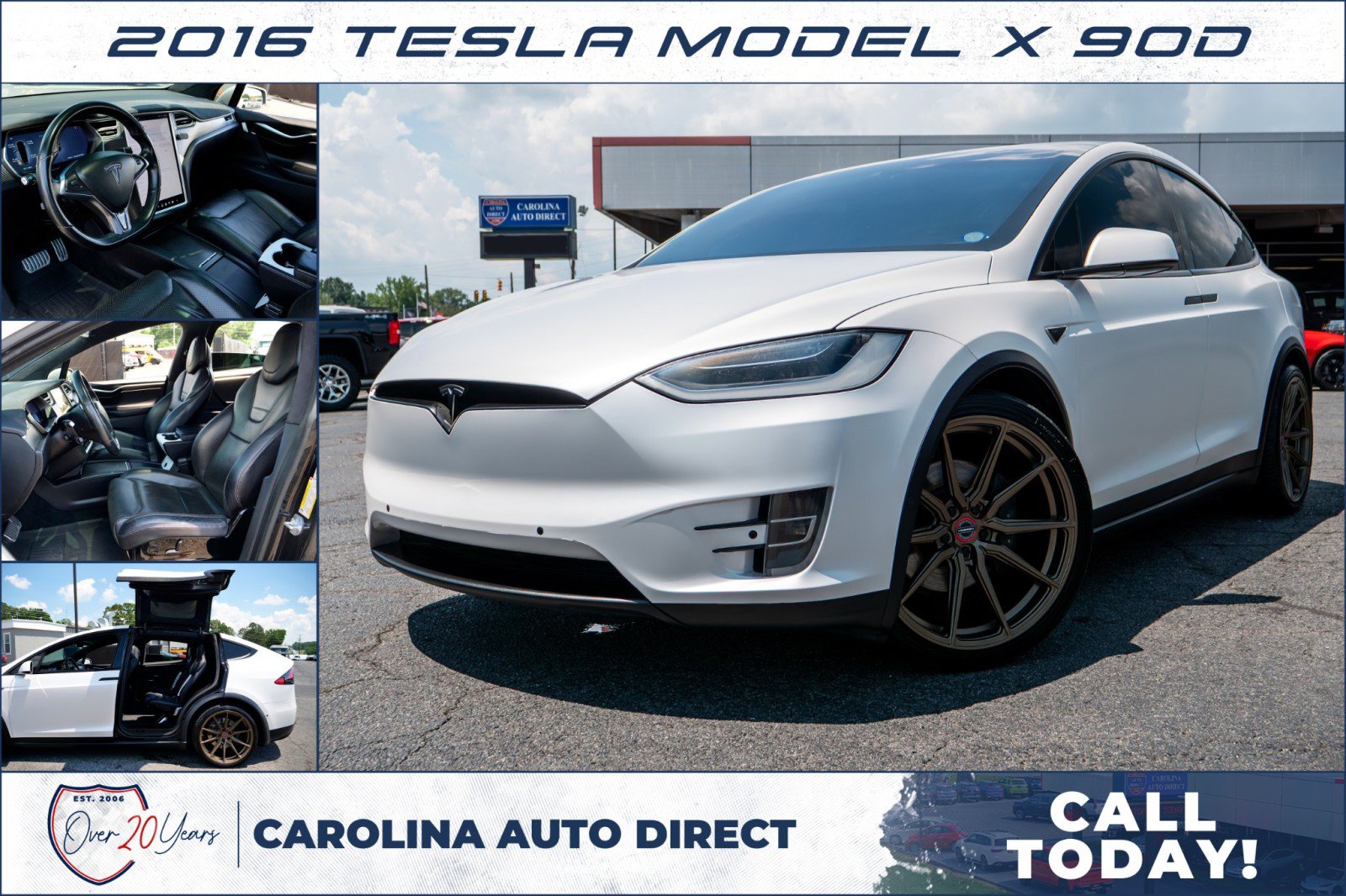 Used 2016 Tesla Model X 90D AWD/4WD image 1