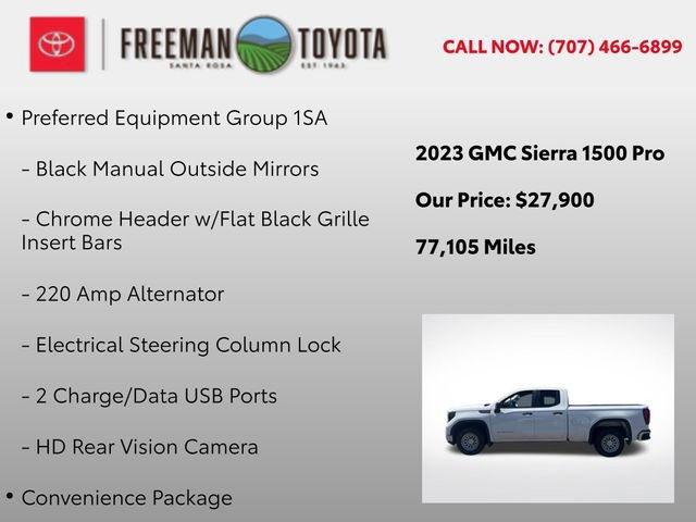 Used 2023 GMC Sierra 1500 Pro w/ Trailering Package RWD image 9