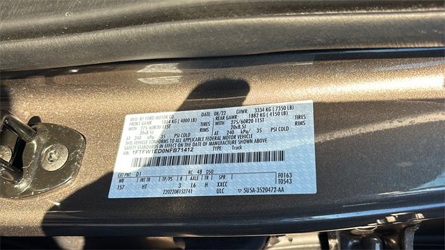 Used 2022 Ford F150 Lariat w/ Equipment Group 502A High image 36