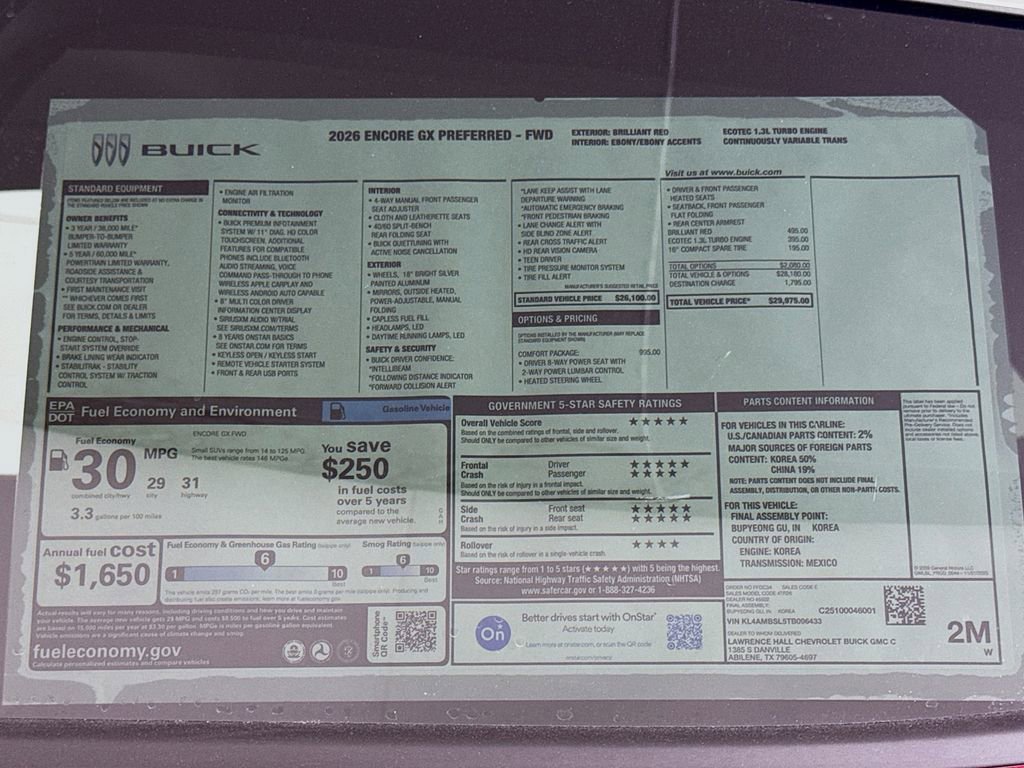 New 2026 Buick Encore GX Preferred w/ Comfort Package image 19