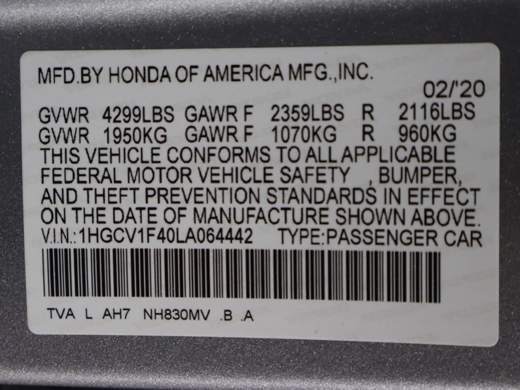 Used 2020 Honda Accord EX image 43