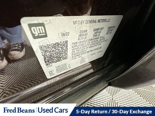 Used 2022 Chevrolet Traverse Premier w/ LPO, Floor Liner Package image 36