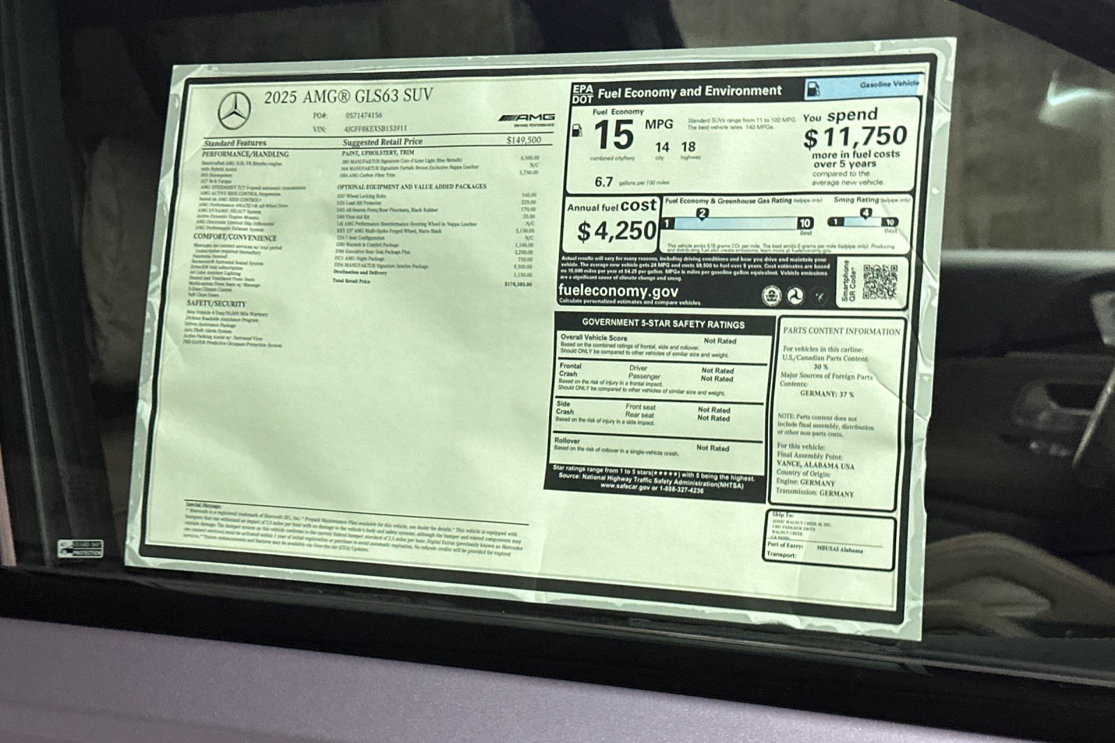 New 2025 Mercedes-Benz GLS 63 AMG 4MATIC image 31