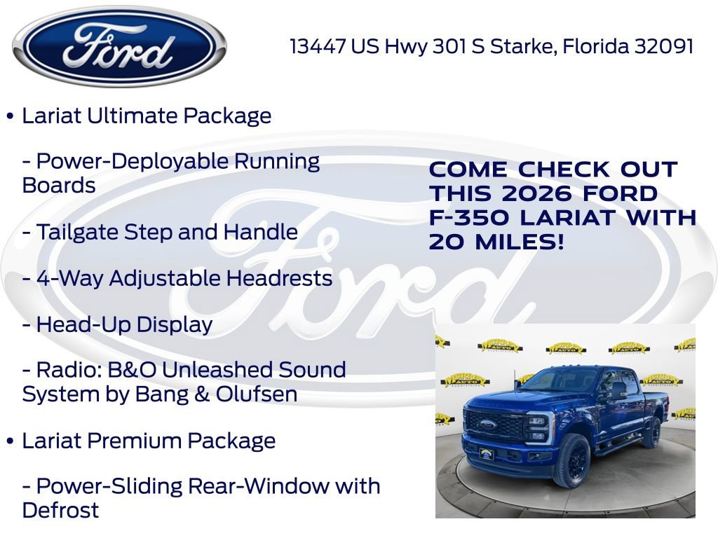 New 2026 Ford F350 Lariat w/ Black Appearance Package image 30