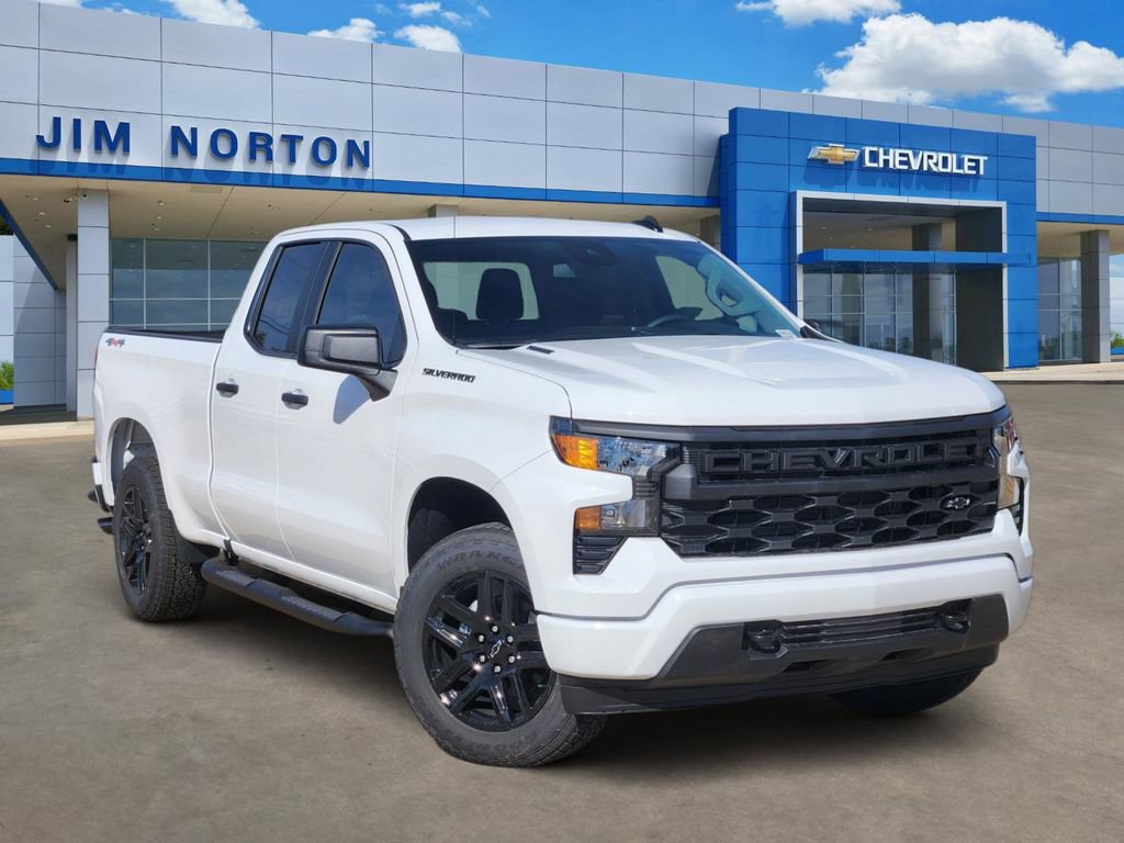 New 2026 Chevrolet Silverado 1500 Custom w/ Turbomax Blackout Package AWD/4WD image 1