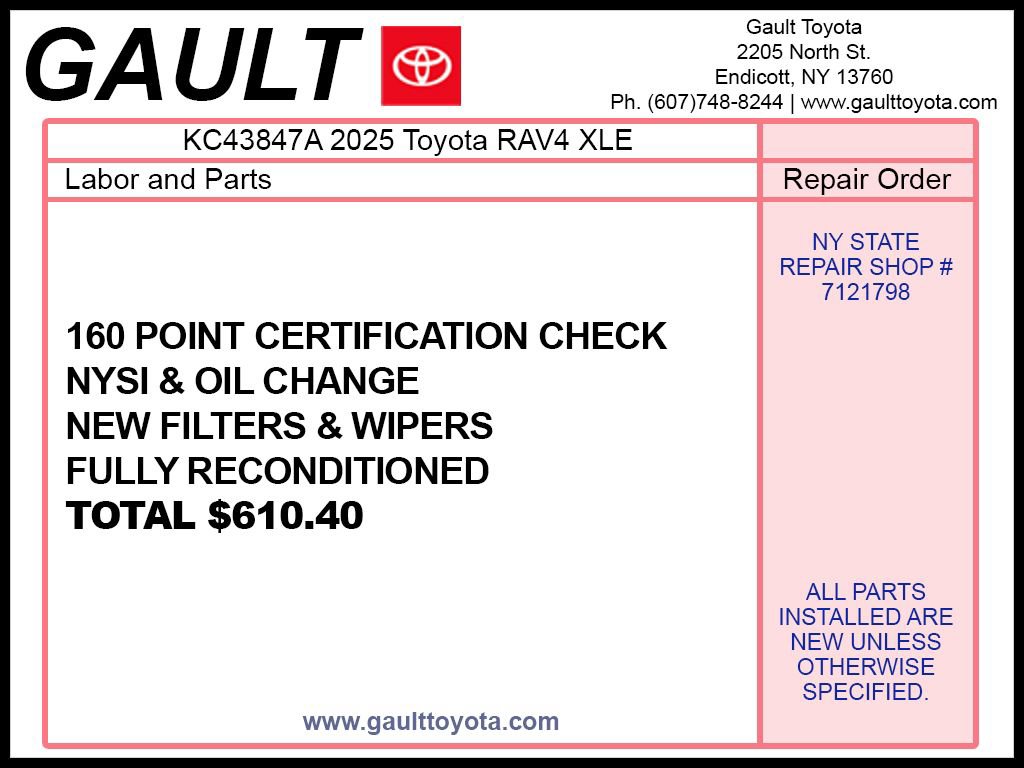 Certified 2025 Toyota RAV4 XLE w/ Convenience Package AWD/4WD image 2