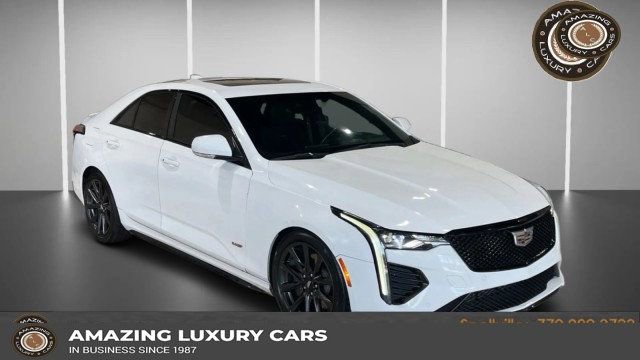 Used 2022 Cadillac CT4 V w/ Climate Package image 1