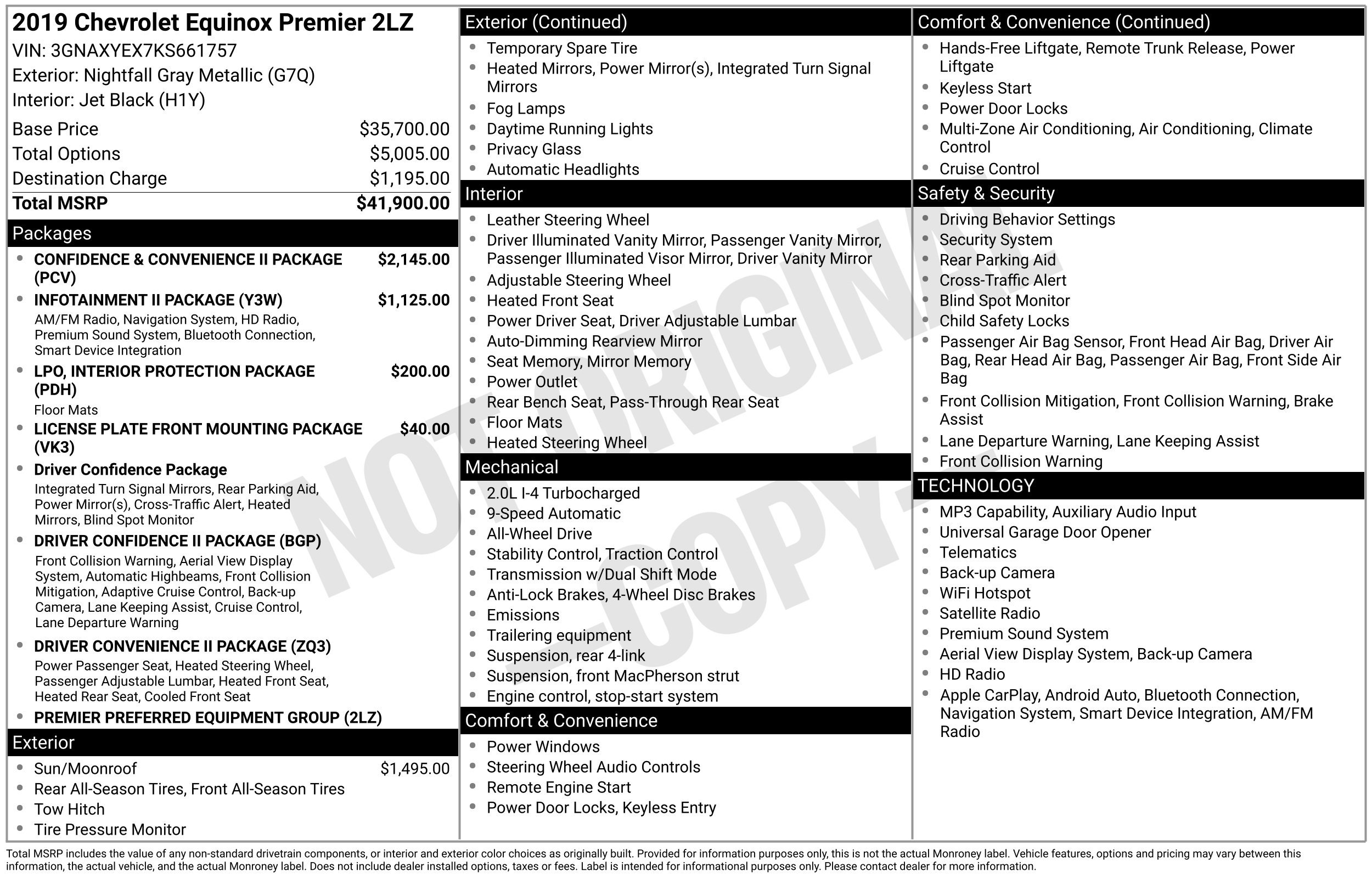 Used 2019 Chevrolet Equinox Premier AWD/4WD image 2