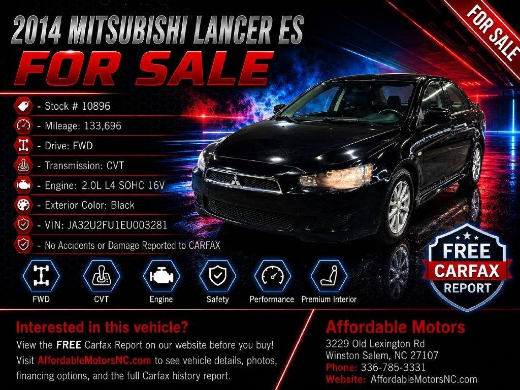 Used 2014 Mitsubishi Lancer ES FWD image 1