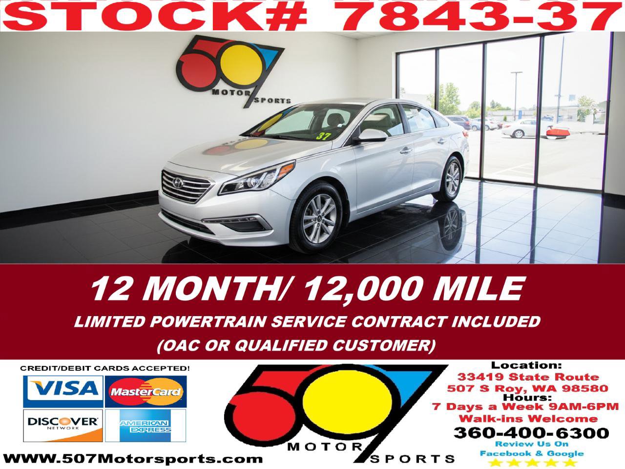 Used 2015 Hyundai Sonata SE w/ Option Group 09 image 1