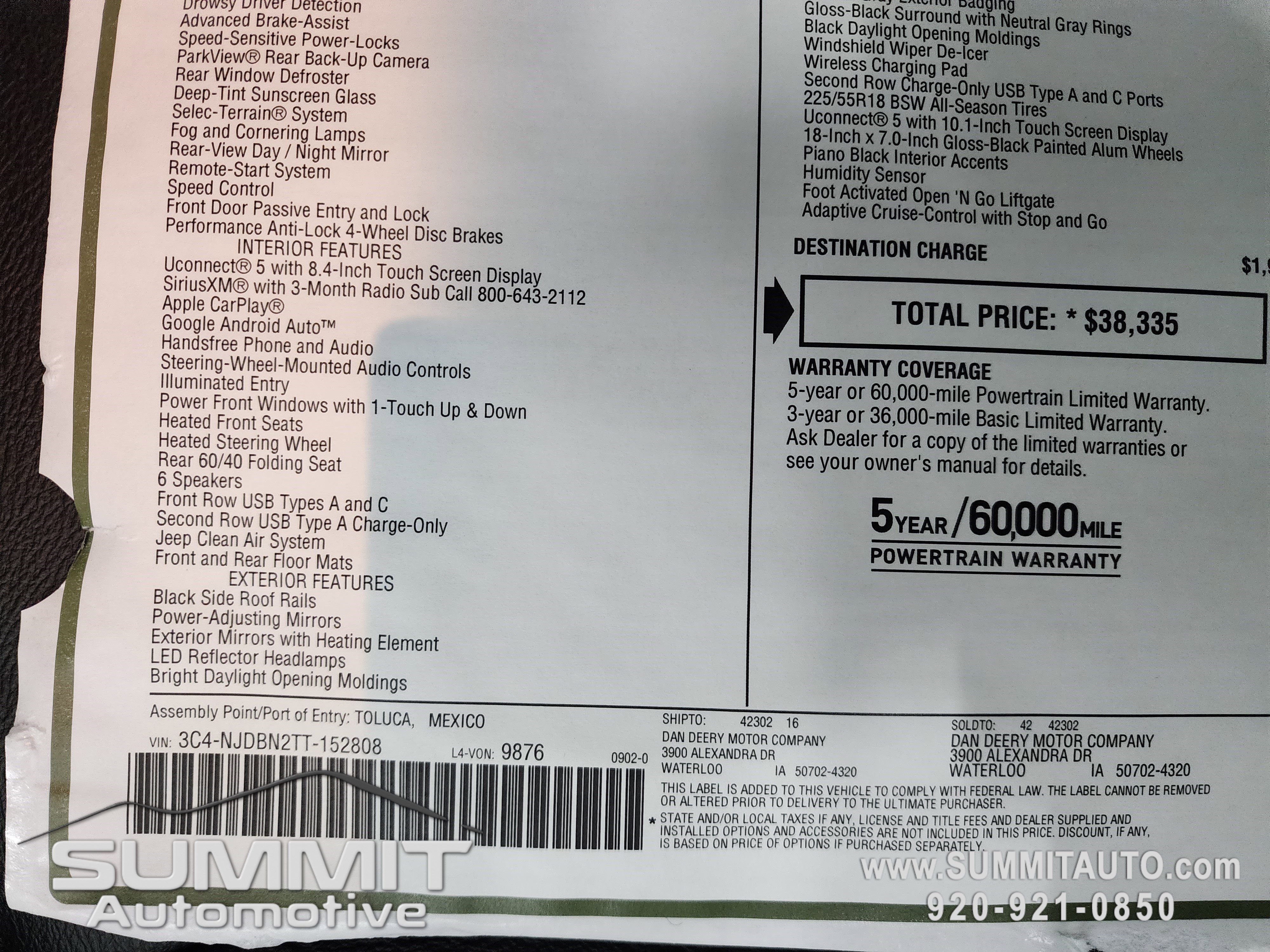 New 2026 Jeep Compass Latitude w/ Quick Order Package 29K image 36