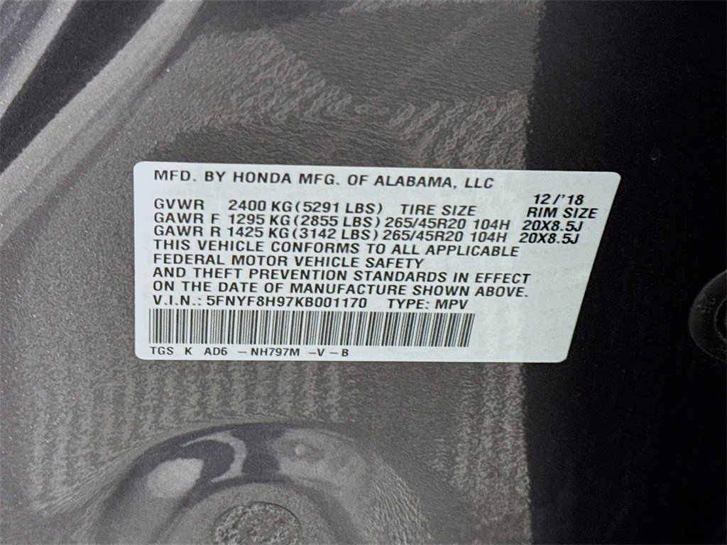 Used 2019 Honda Passport Touring image 38