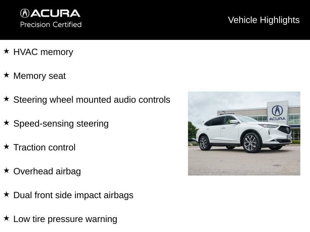 Certified 2022 Acura MDX w/ Technology Package AWD/4WD image 9
