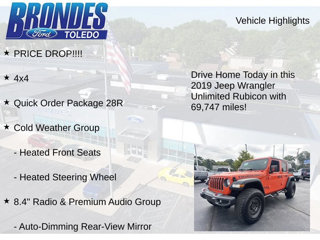 Used 2019 Jeep Wrangler Unlimited Rubicon AWD/4WD image 5