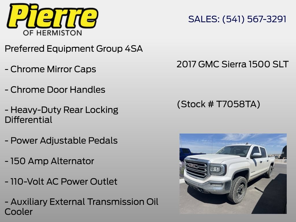 Used 2017 GMC Sierra 1500 SLT AWD/4WD image 7