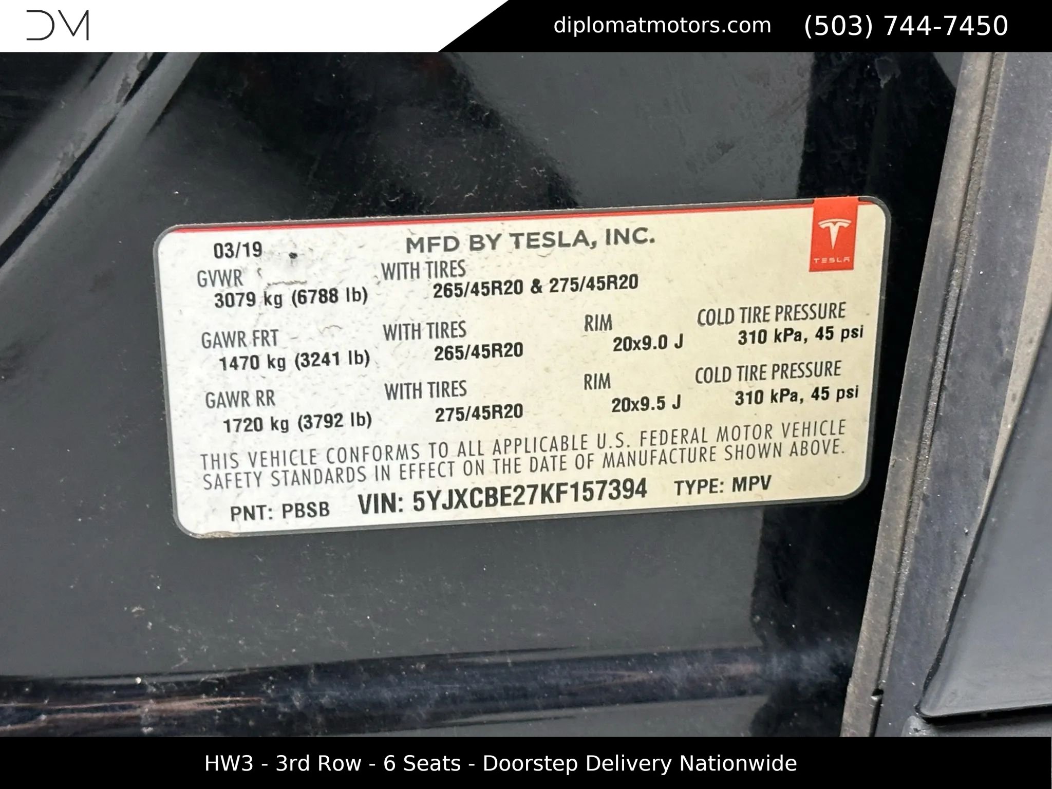 Used 2019 Tesla Model X 100D image 48