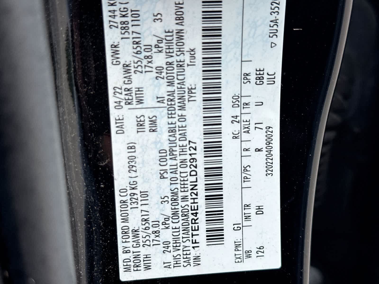 Used 2022 Ford Ranger Lariat w/ Equipment Group 501A High RWD image 41