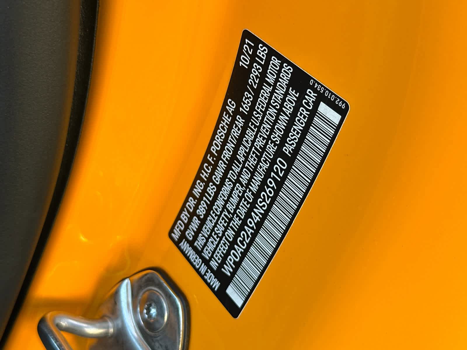 Certified 2022 Porsche 911 GT3 RWD image 29