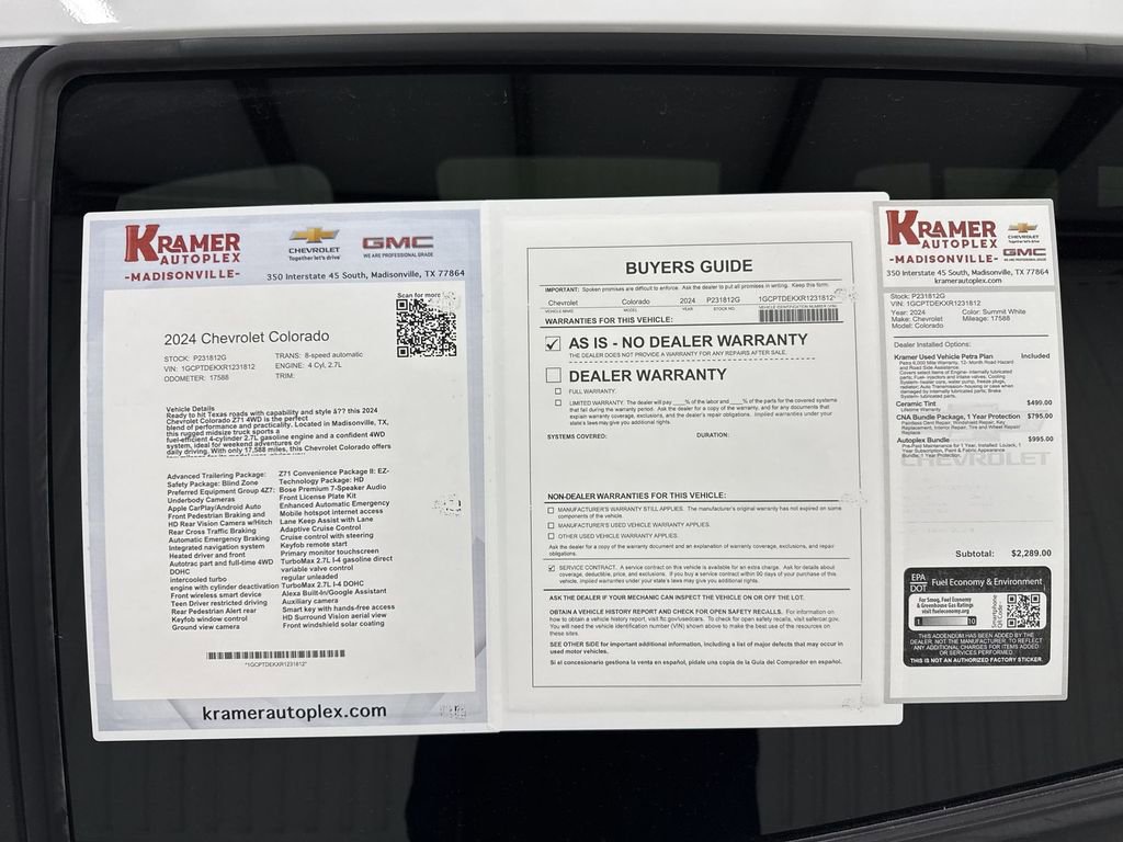 Used 2024 Chevrolet Colorado Z71 w/ Z71 Convenience Package 2 image 35