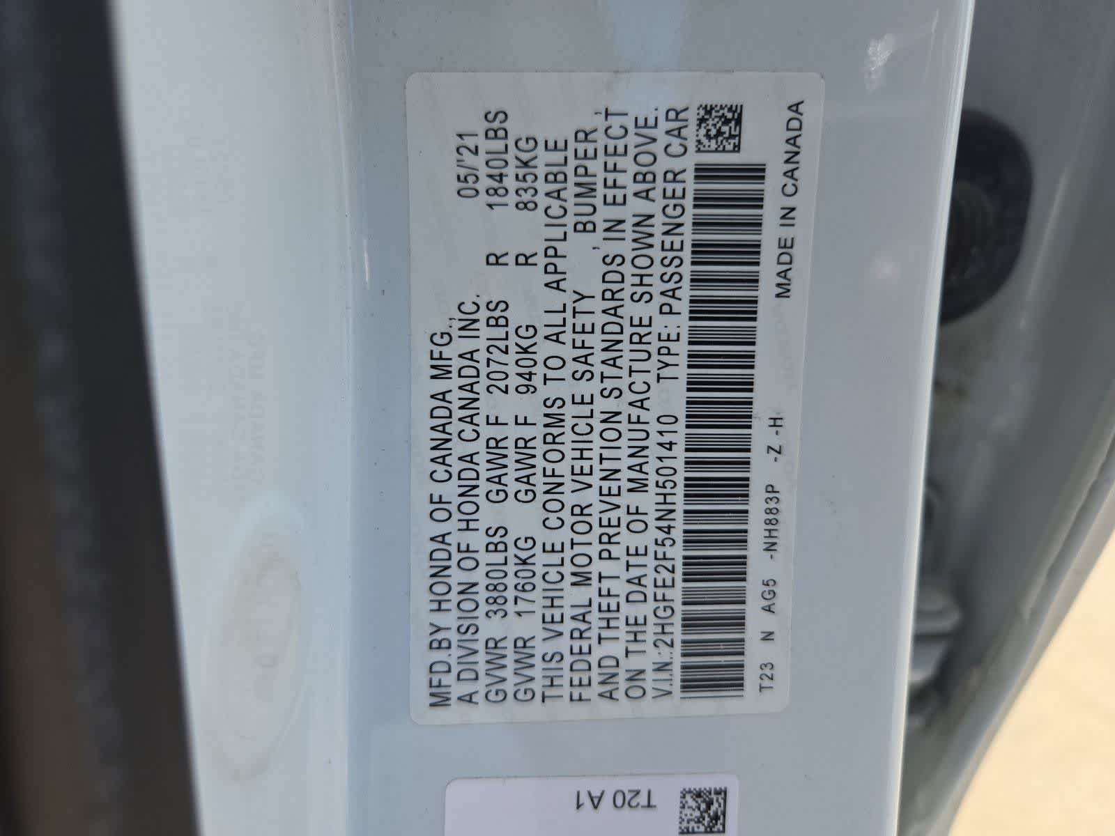 Used 2022 Honda Civic Sport image 32