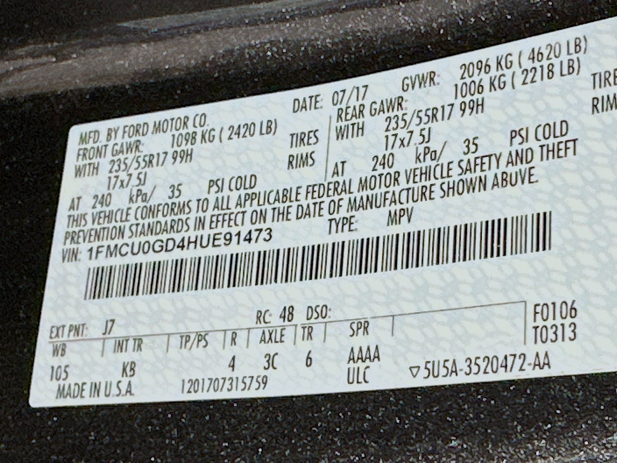 Used 2017 Ford Escape SE FWD image 12