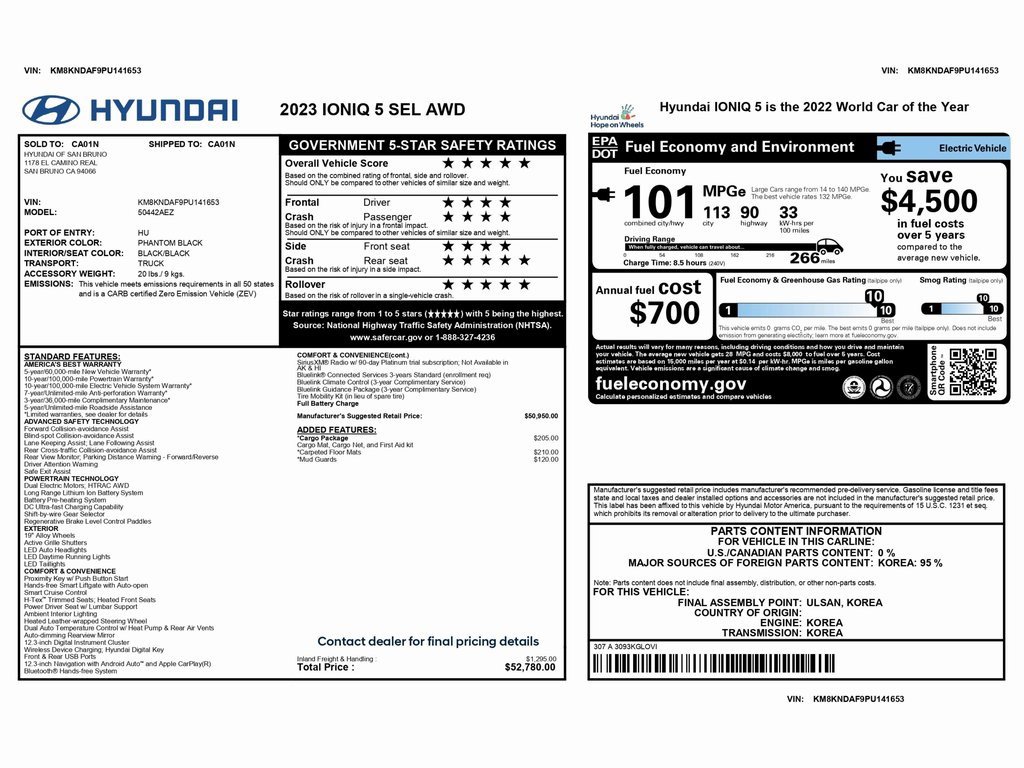Used 2023 Hyundai Ioniq 5 SEL w/ Cargo Package image 2